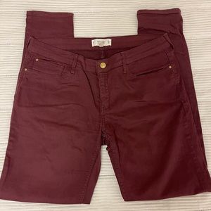 Dark Red Jeans